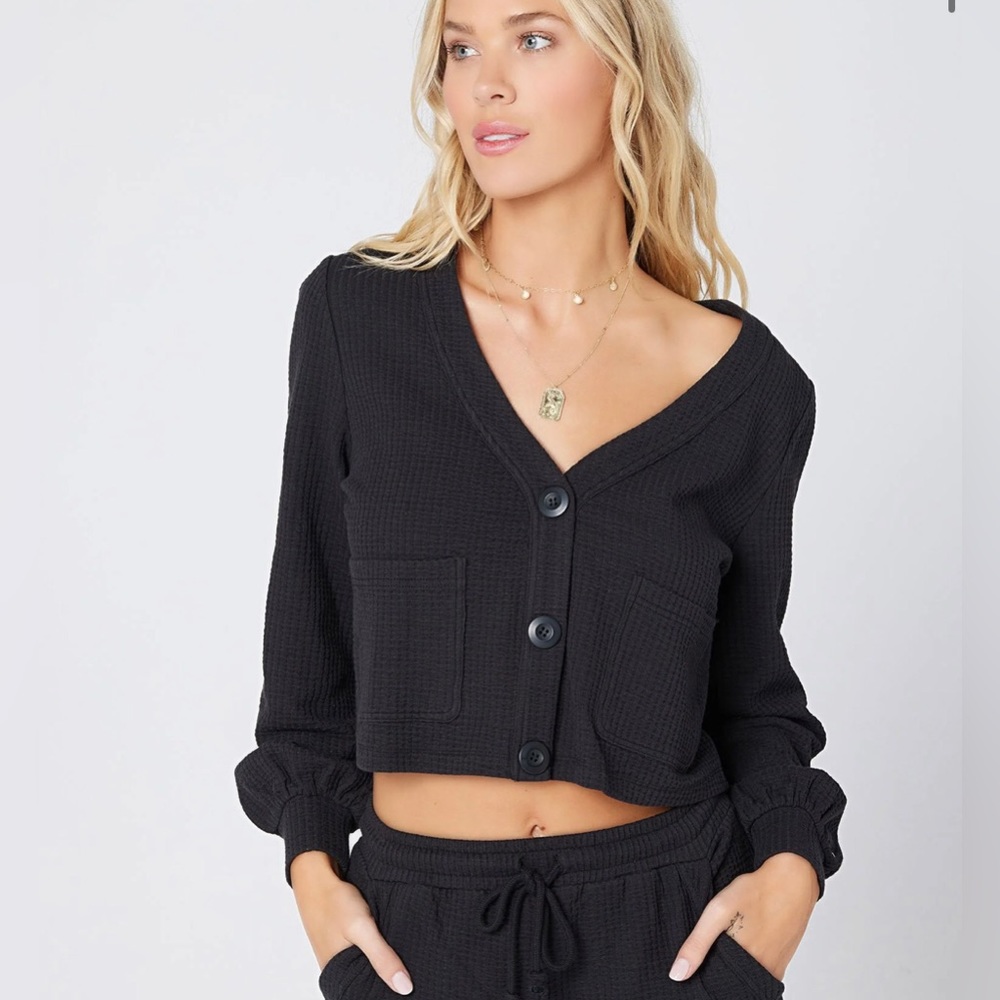 NWT L*Space Romy Sweater in Black - Size S